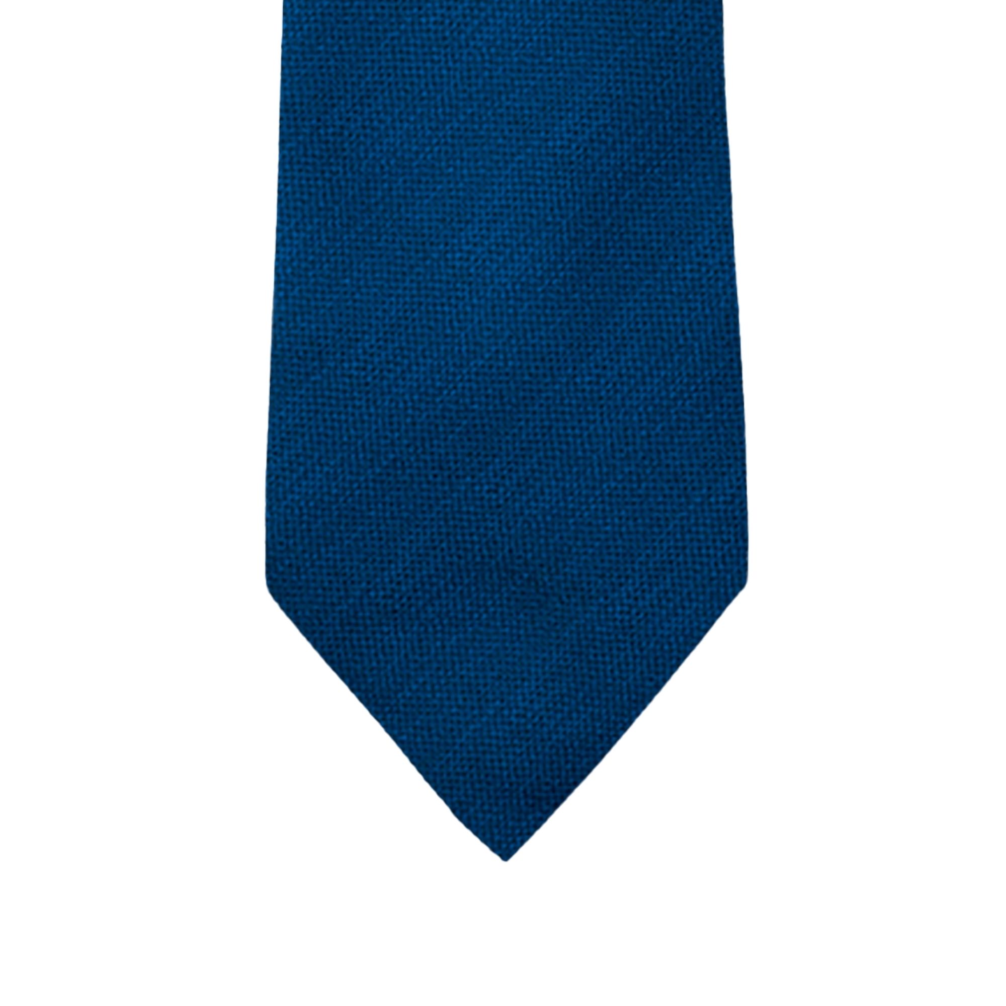Royal Blue Texture Solid Long Tie
