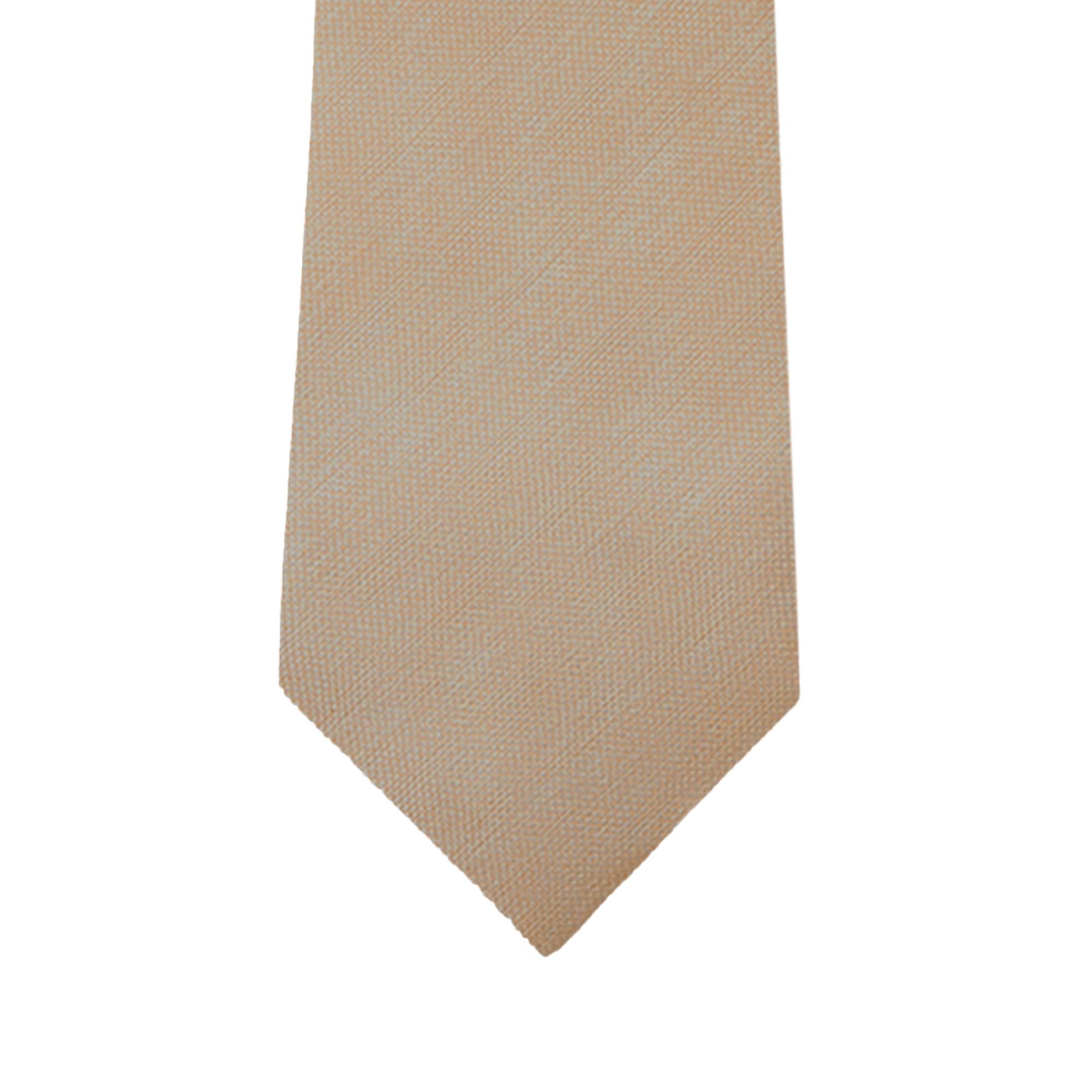 Taupe Texture Solid Long Tie