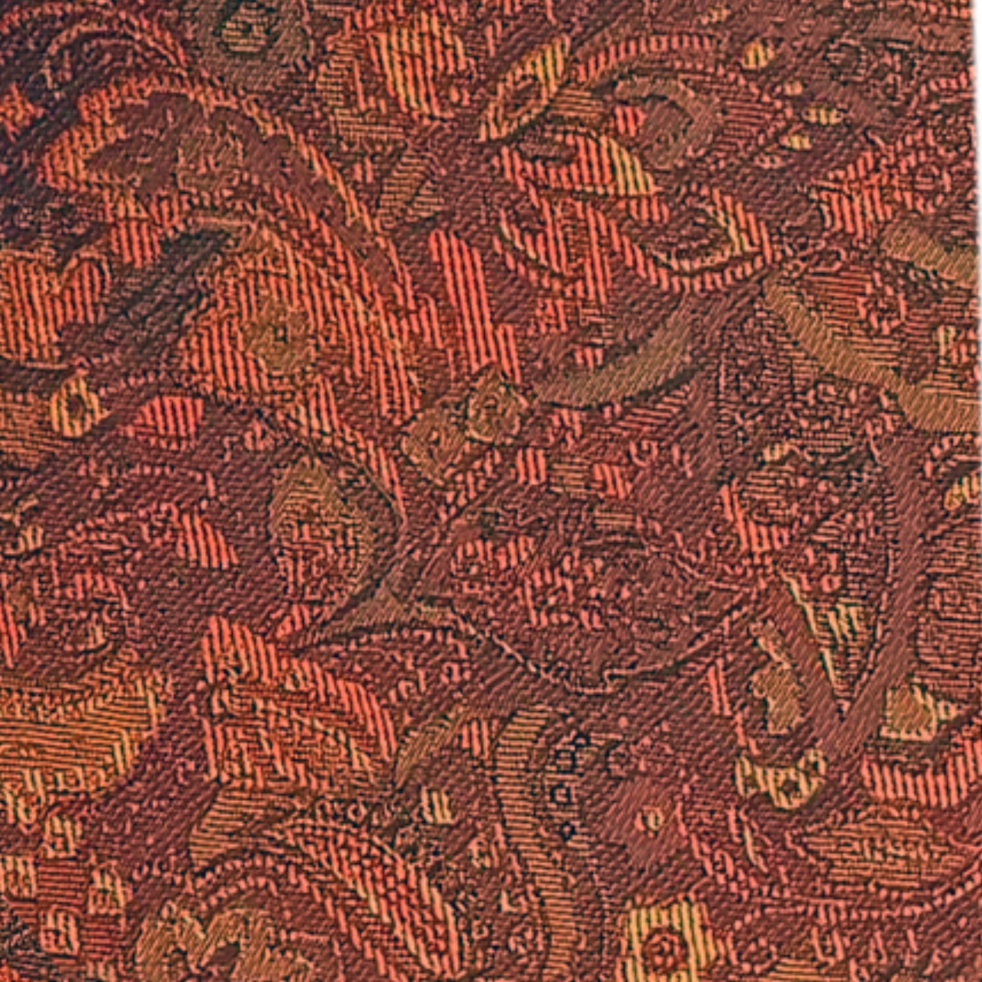 Floral Paisley Burnt Orange