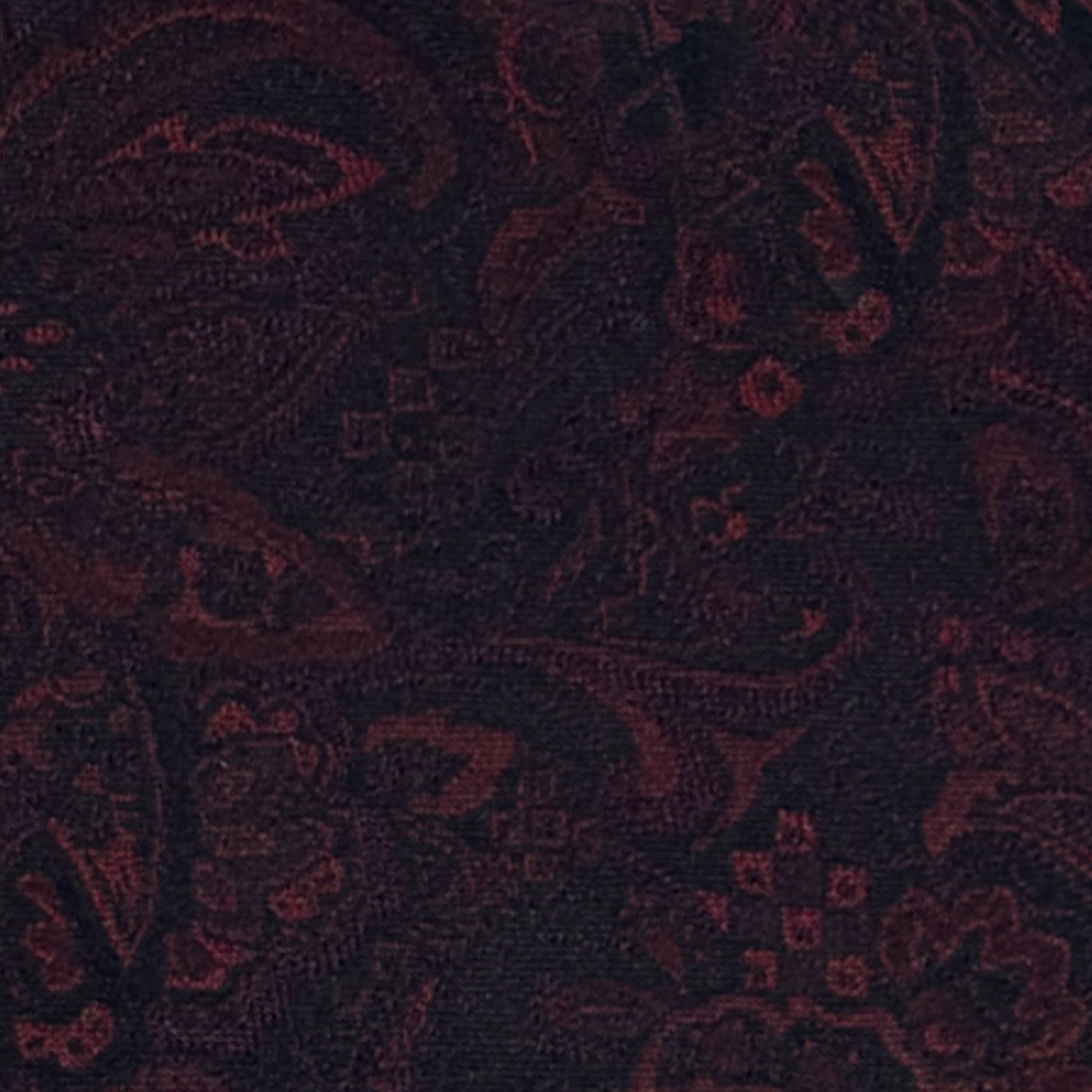 Floral Paisley Burgundy