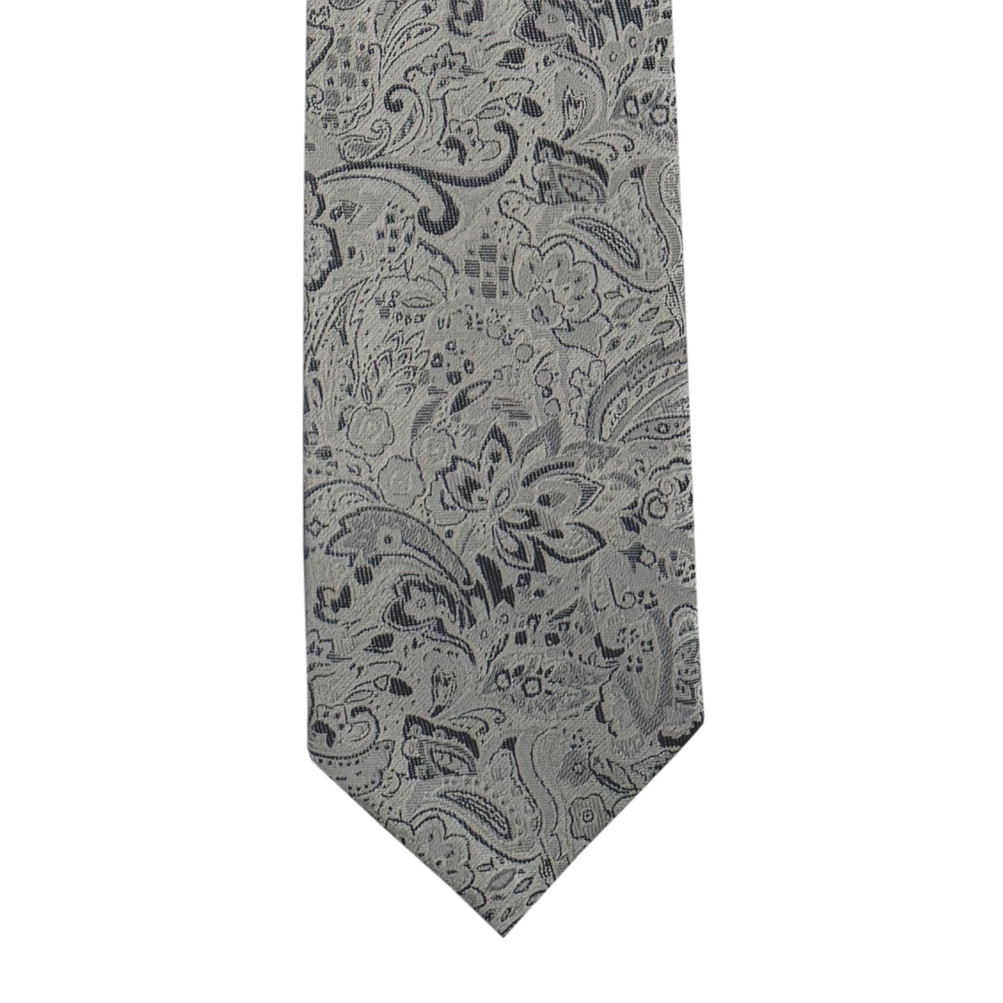 Floral Paisley Heather Long Tie