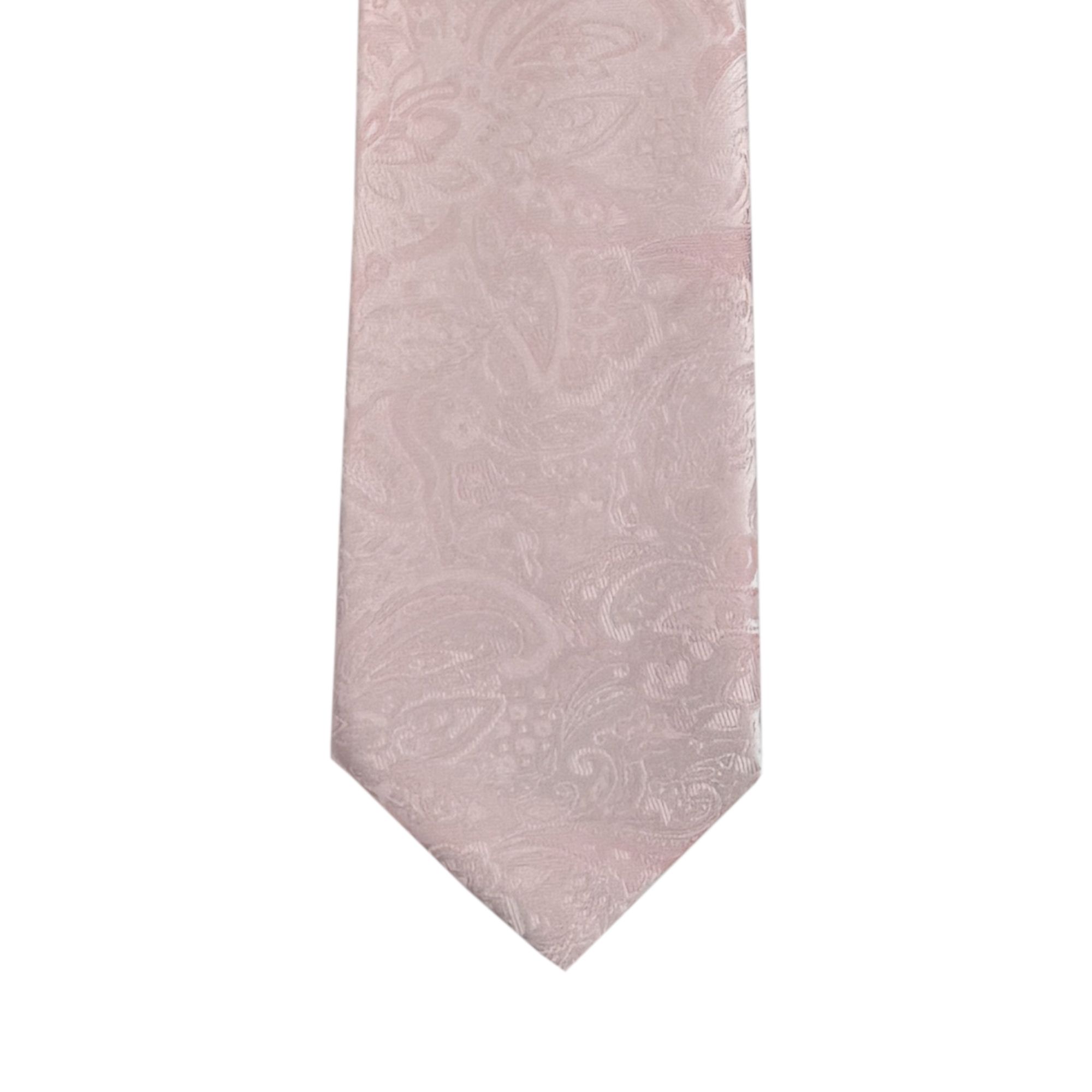 Floral Paisley Pink Long Tie