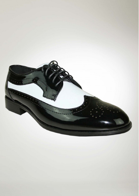 Nocelle Black and White Pantent Shoe