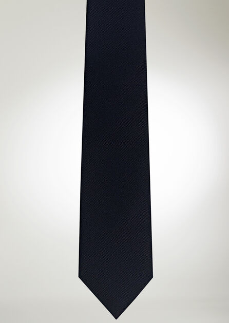 Midnight Faille Long Tie