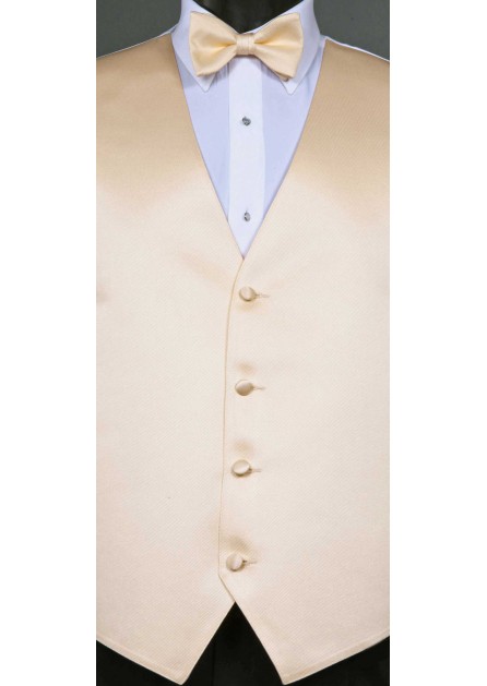 Modern Solid Champagne Vest