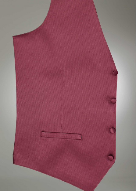 Modern Solid Chianti Rose Vest