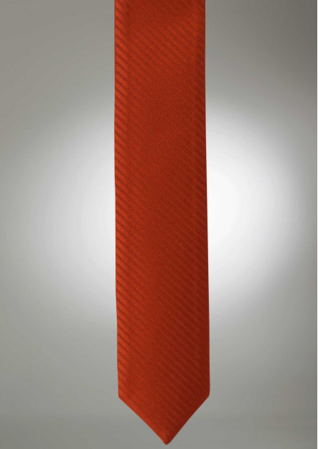 Modern Solid Striped Cinnamon Tie