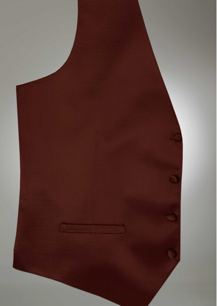 Modern Solid Cognac Vest