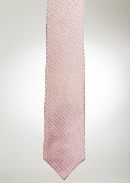 Modern Solid Striped Dusty Pink Tie