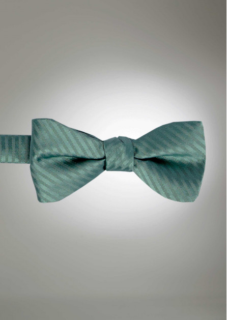Modern Solid Striped Dusty Sage Bow