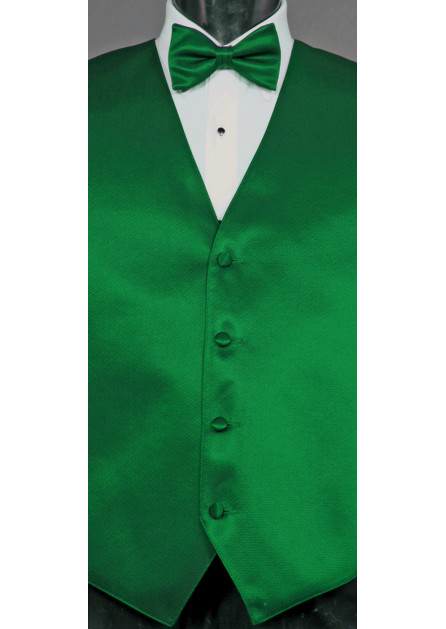 Modern Solid Emerald Vest