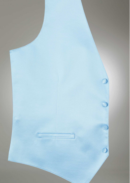 Modern Solid Ice Blue Vest