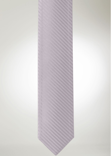 Modern Solid Striped Lavender Haze Tie