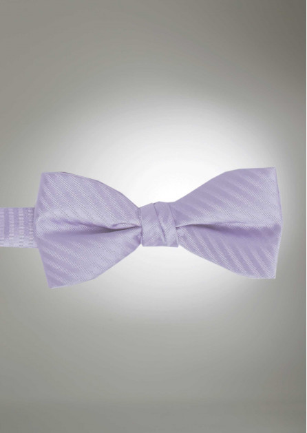 Modern Solid Striped Lilac Bow