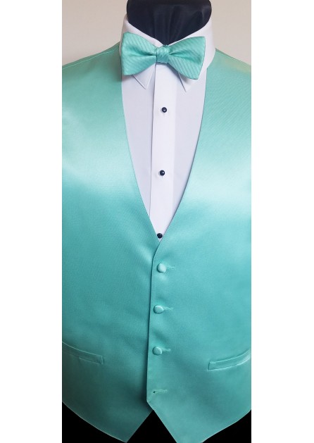 Modern Solid Mint Vest