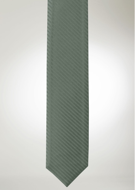 Modern Solid Striped Moss Tie