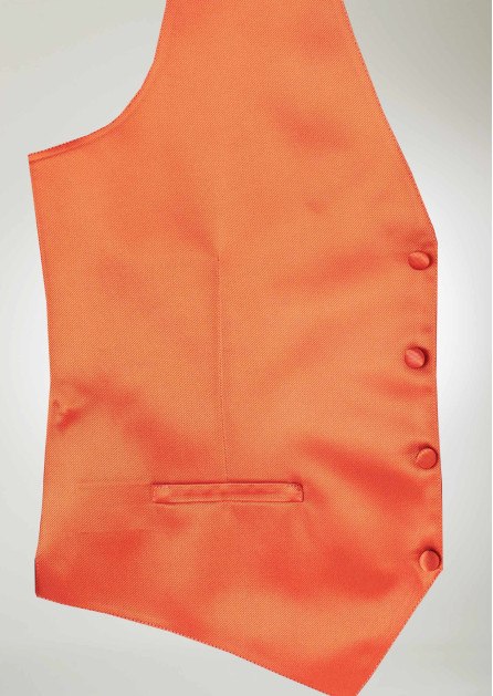 Modern Solid Neon Orange Vest
