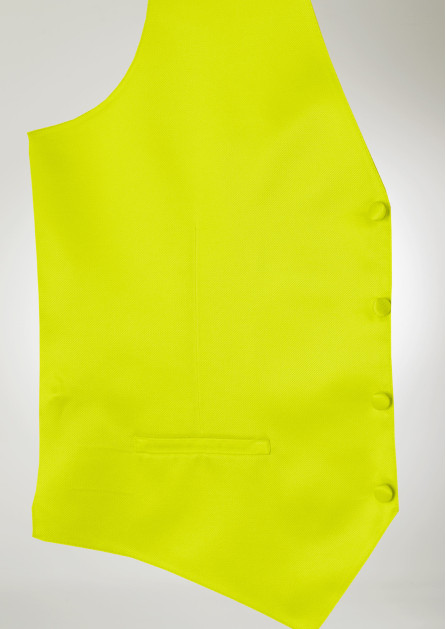 Modern Solid Neon Yellow Vest