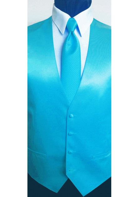 Modern Solid Striped Oasis Tie