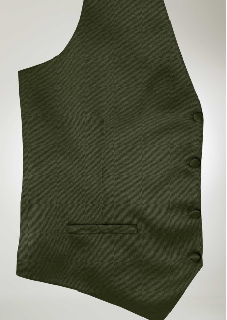 Modern Solid Olive Vest