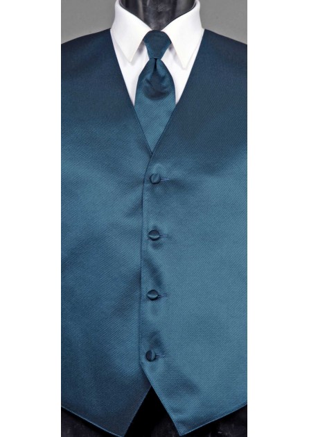 Modern Solid Striped Peacock Tie
