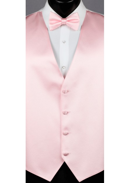 Modern Solid Striped Pink Bow