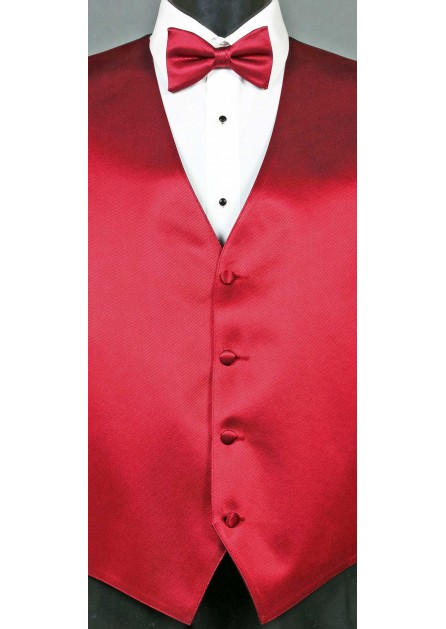 Modern Solid Striped Ruby Bow