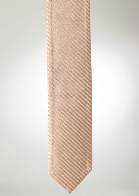 Modern Solid Striped Sand Tie