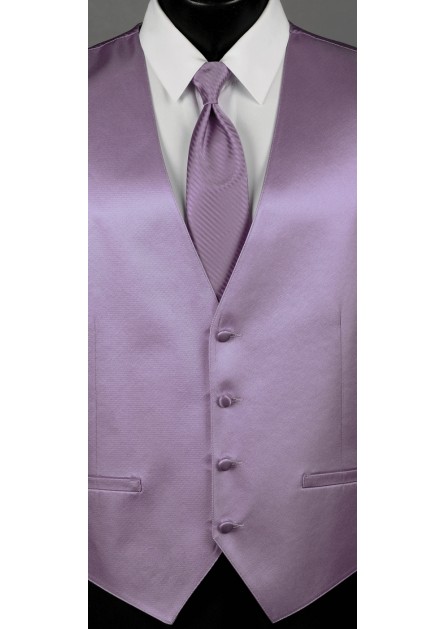 Modern Solid Striped Wisteria Tie
