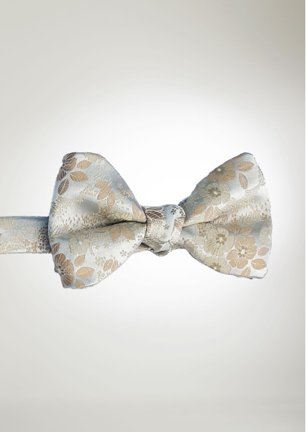 Allure Floral Golden Bow Tie