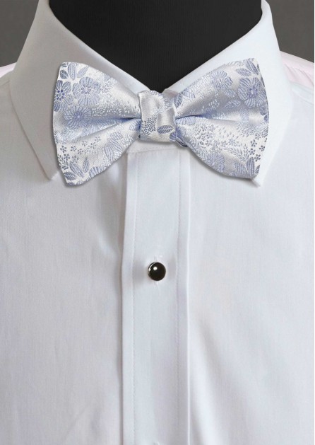 Allure Floral Light Blue Bow Tie