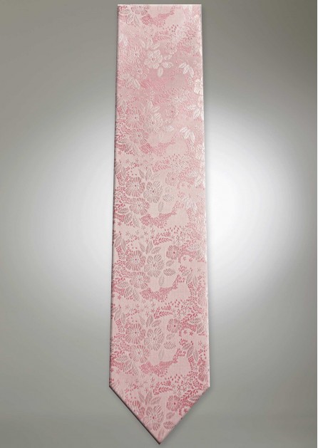 Allure Floral Light Pink Long Self Tie