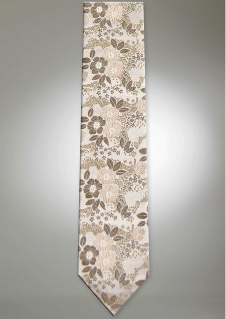 Allure Floral Sandstone Long Self Tie