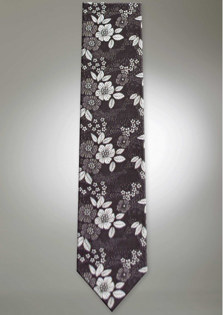 Allure Floral Steel Long Self Tie