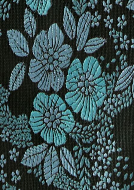 Allure Floral Teal Blue Swatch