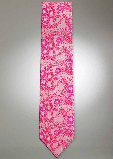 Allure Floral Watermelon Long Self Tie