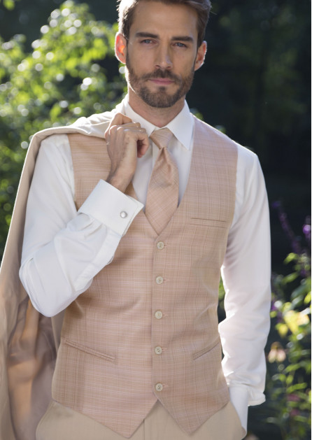 Michael Kors Rose Gold Austin Vest &amp; Tie