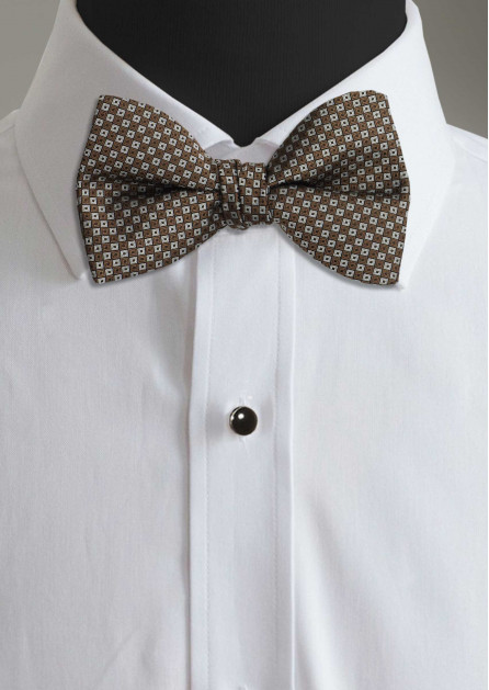 Allure Box Cafe/Tan Bow Tie