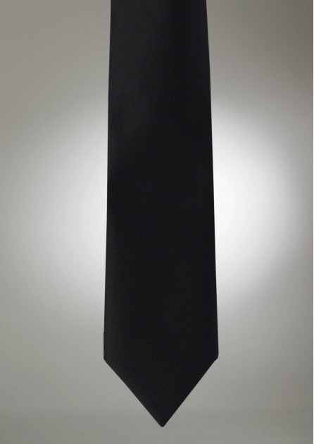 Modern Solid Black Tie