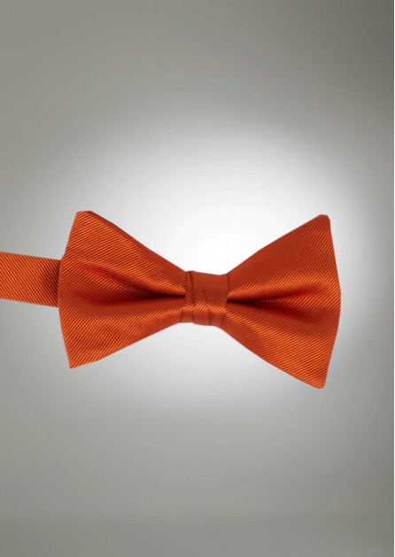 Modern Solid Burnt Orange Bow Tie