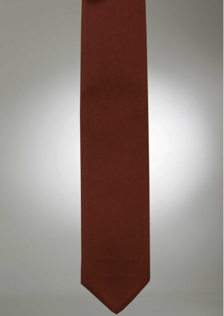 Modern Solid Cognac Tie