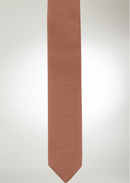 Modern Solid Desert Coral Tie
