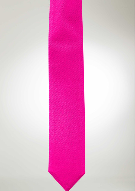 Modern Solid Hot Pink Tie