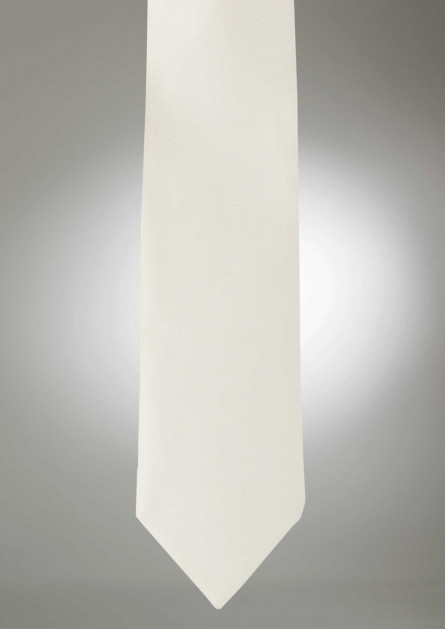 Modern Solid Ivory Tie
