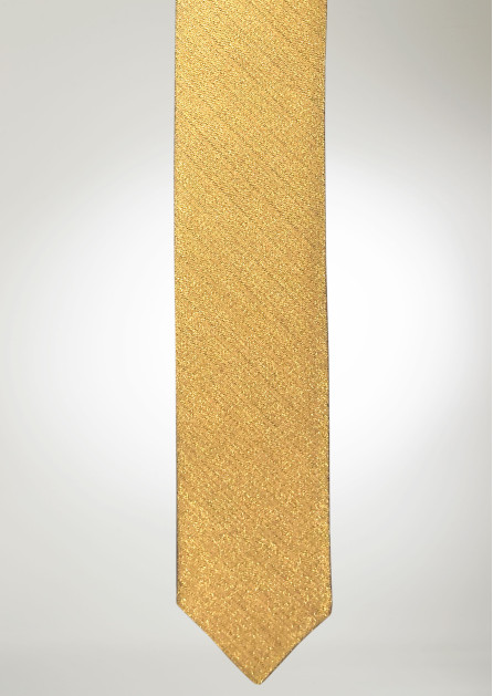 Modern Solid Lame Gold Tie