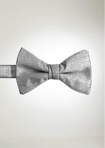 Modern Solid Lame Silver Bow