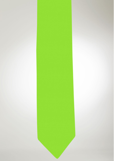Modern Solid Neon Lime Tie