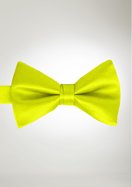 Modern Solid Neon Yellow Bow