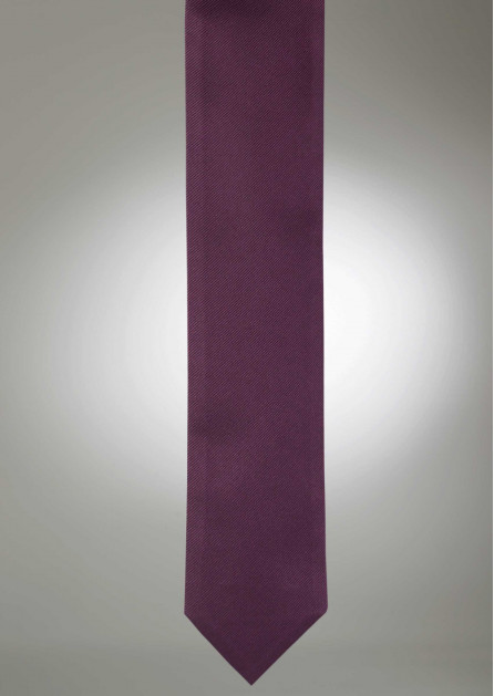 Modern Solid Plum Tie