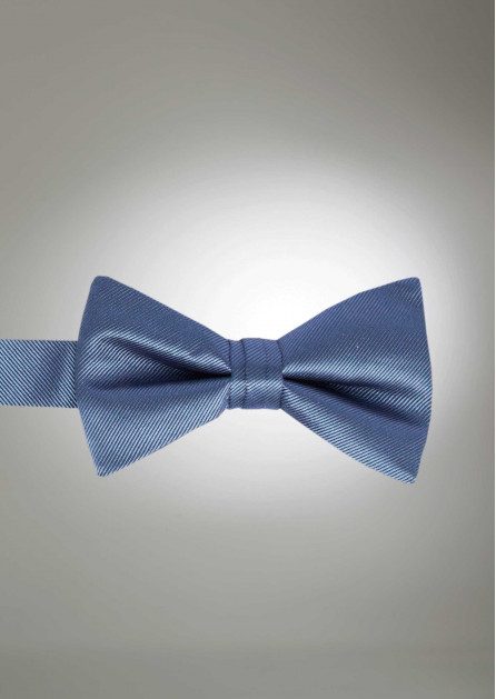 Modern Solid Steel Blue Bow
